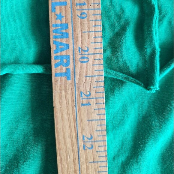 Green Layered High‑Low Raw‑Hem Tee Pullover Oversized Top Lagenlook Artsy Sz 1x - Picture 13 of 16